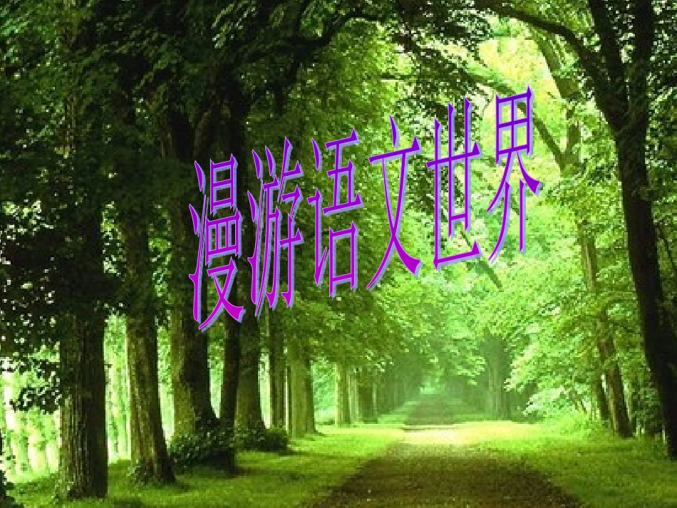 综合性学习2漫游语文世界_第2页