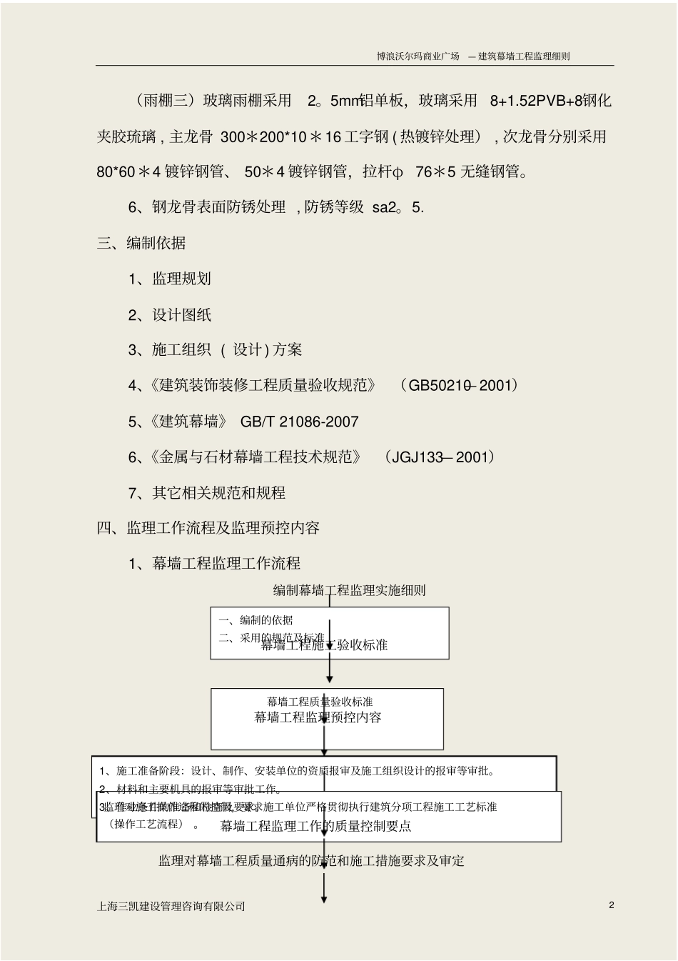 沃尔玛商业广场幕墙工程监理细则_第3页