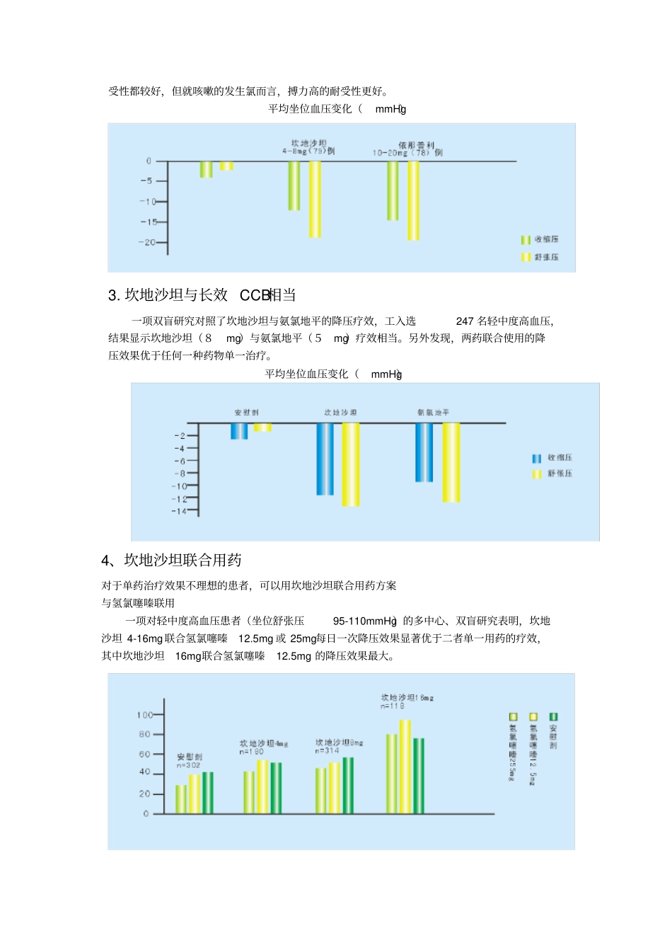 沙坦类药物还有缬沙坦、厄贝沙坦、替米沙坦等_第3页