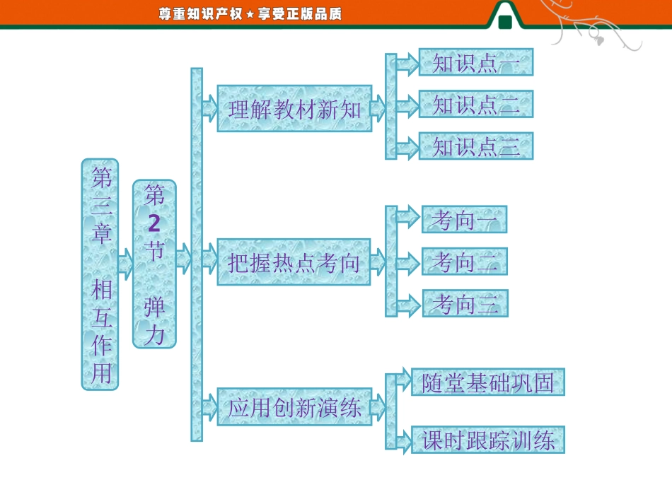 2013届高三物理一轮复习精品课件：32弹力（人教必修1）_第1页