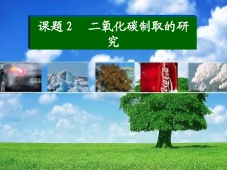 二氧化碳制取的研究说课1
