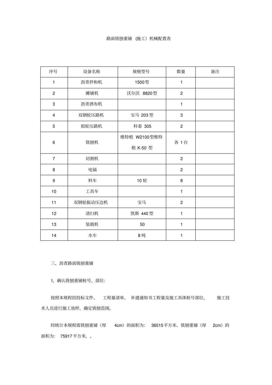 沥青路面铣刨重铺施工方案_第3页