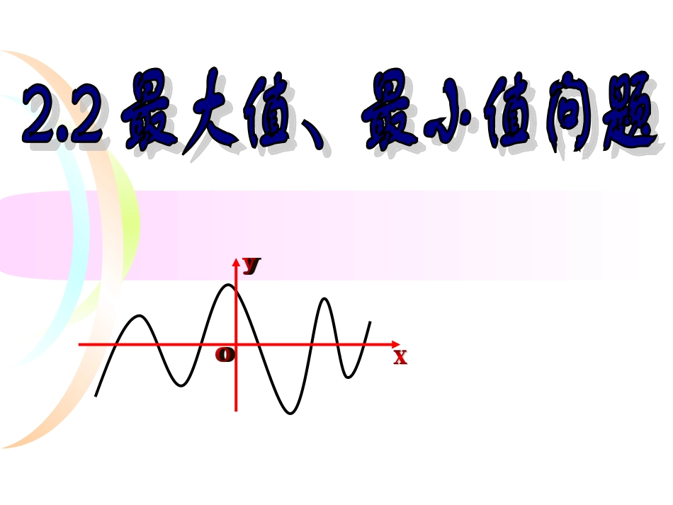 【优质课公开课】22最大值、最小值问题_第1页