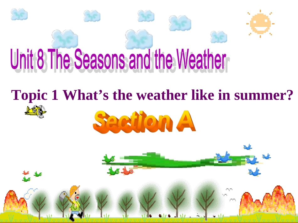 七年级下册第八单元第一话题SectionA_第1页