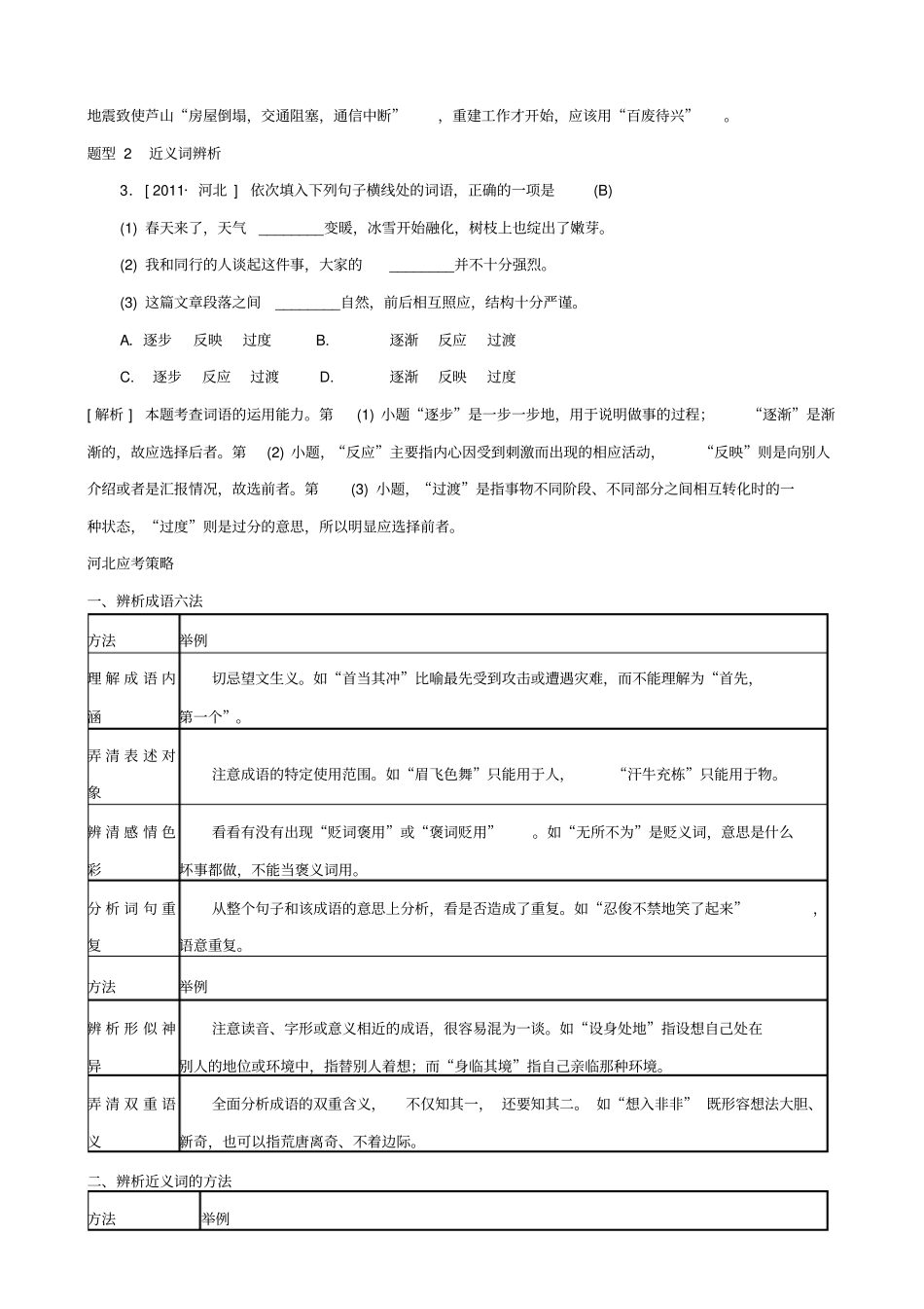 河北2020版中考语文复习总结：专题三_词语的理解与运用素材_第2页