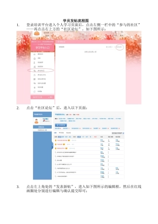 学员发帖流程图