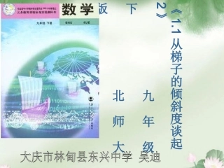从梯子谈起说课