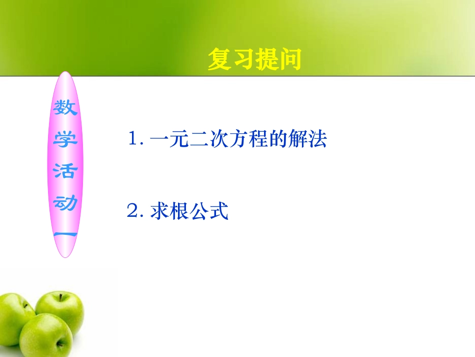 《一元二次方程的根与系数的关系》参考课件_第2页