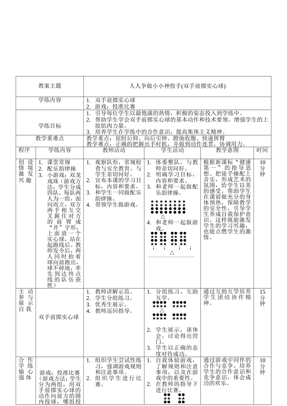 《双手前掷实心球》教案_第2页