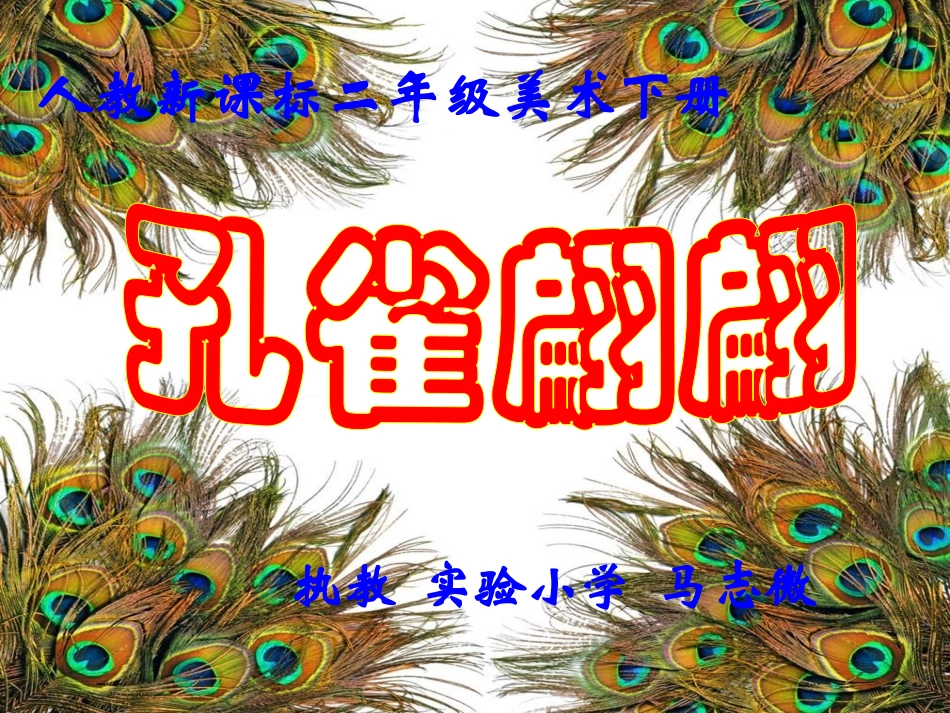 孔雀翩翩课件_第1页