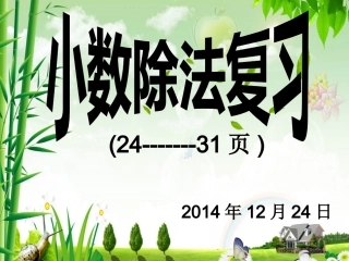 小数与除法复习