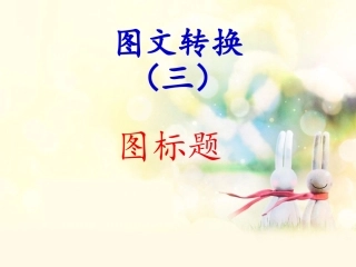 中考复习专题图文转换