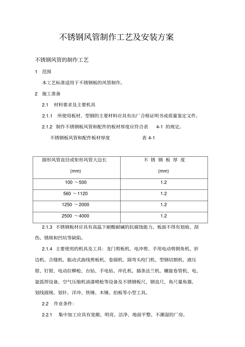 油烟管道安装工艺_第1页