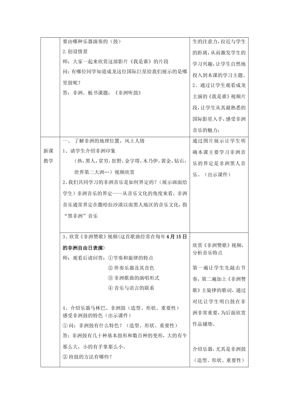 教研课《非洲音乐》教案2_第2页