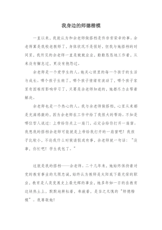 师德榜样王柳斌