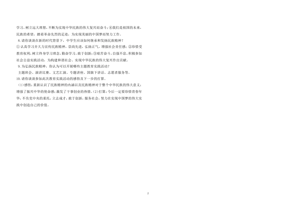 2015热点专题继承革命传统弘扬民族精神_第2页