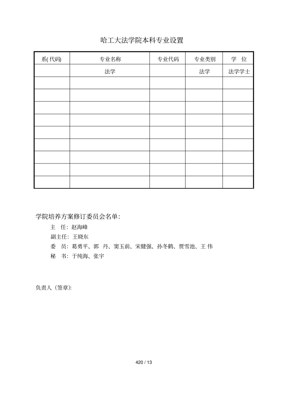 法学院本科生培养方案_第3页