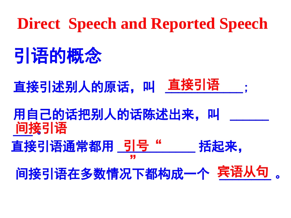 初中英语直接引语和间接引语_第3页