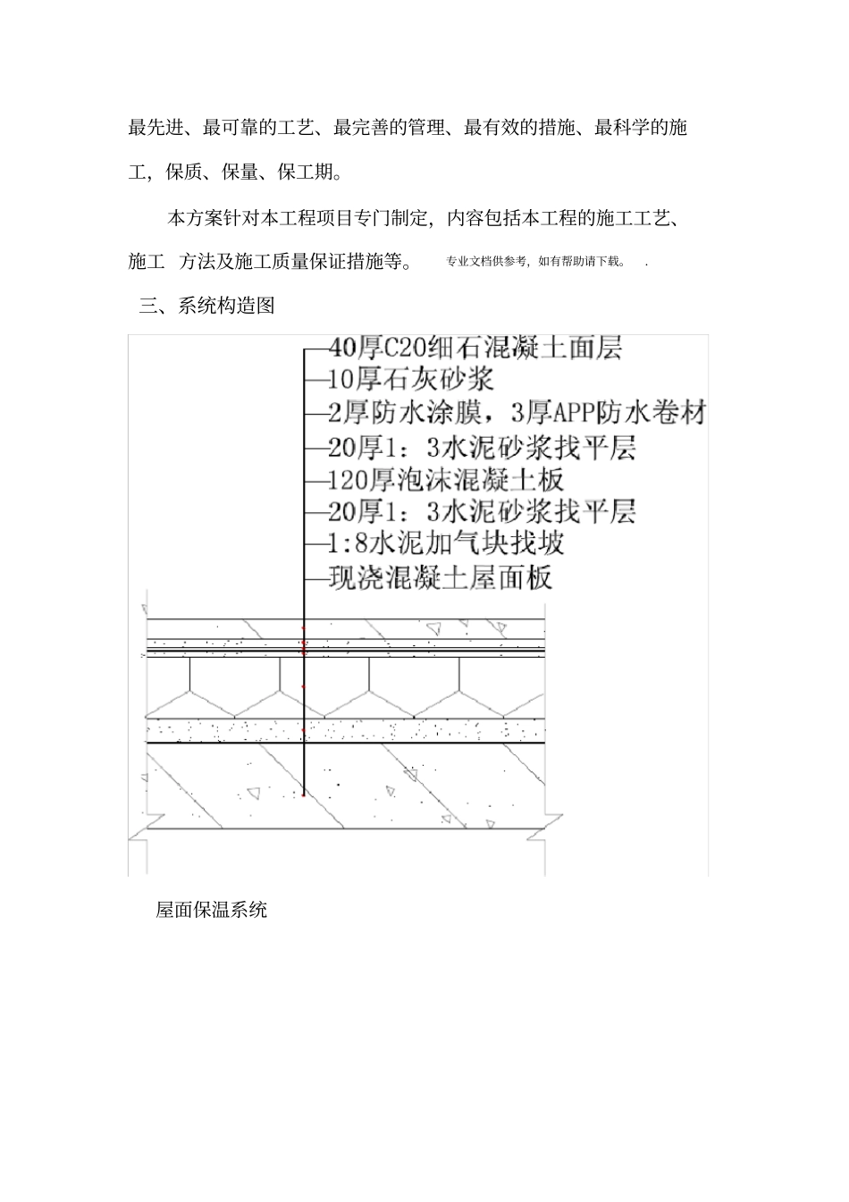 泡沫混凝土板屋面保温施工方案_第2页