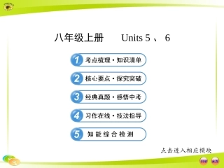 八年级上册Units5、6
