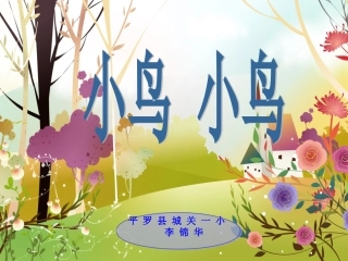 小鸟小鸟课件