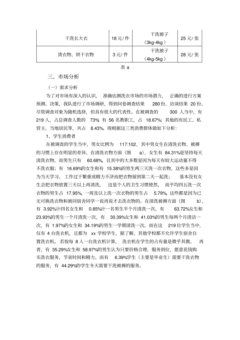 洗衣店策划书_第3页