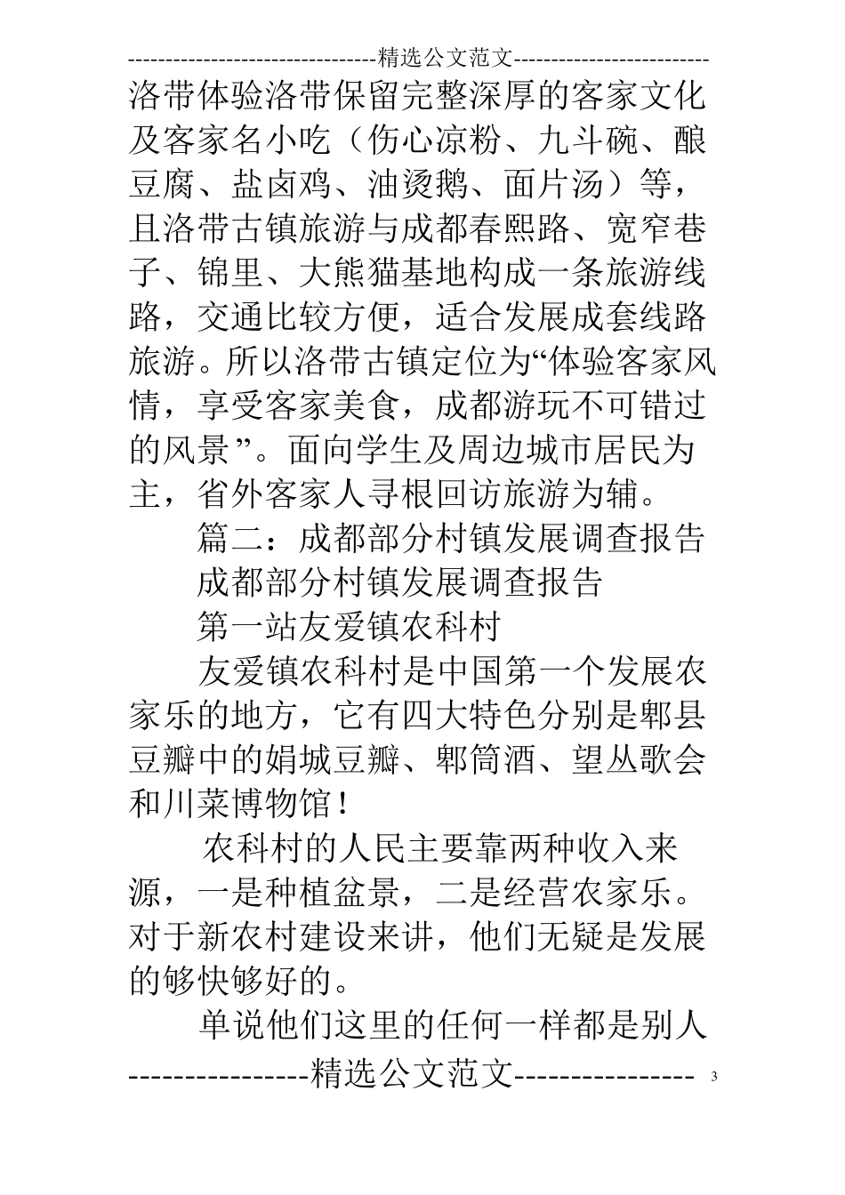 洛带古镇的调查报告_第3页