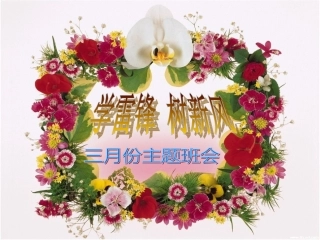 《学雷锋_树新风》主题班会