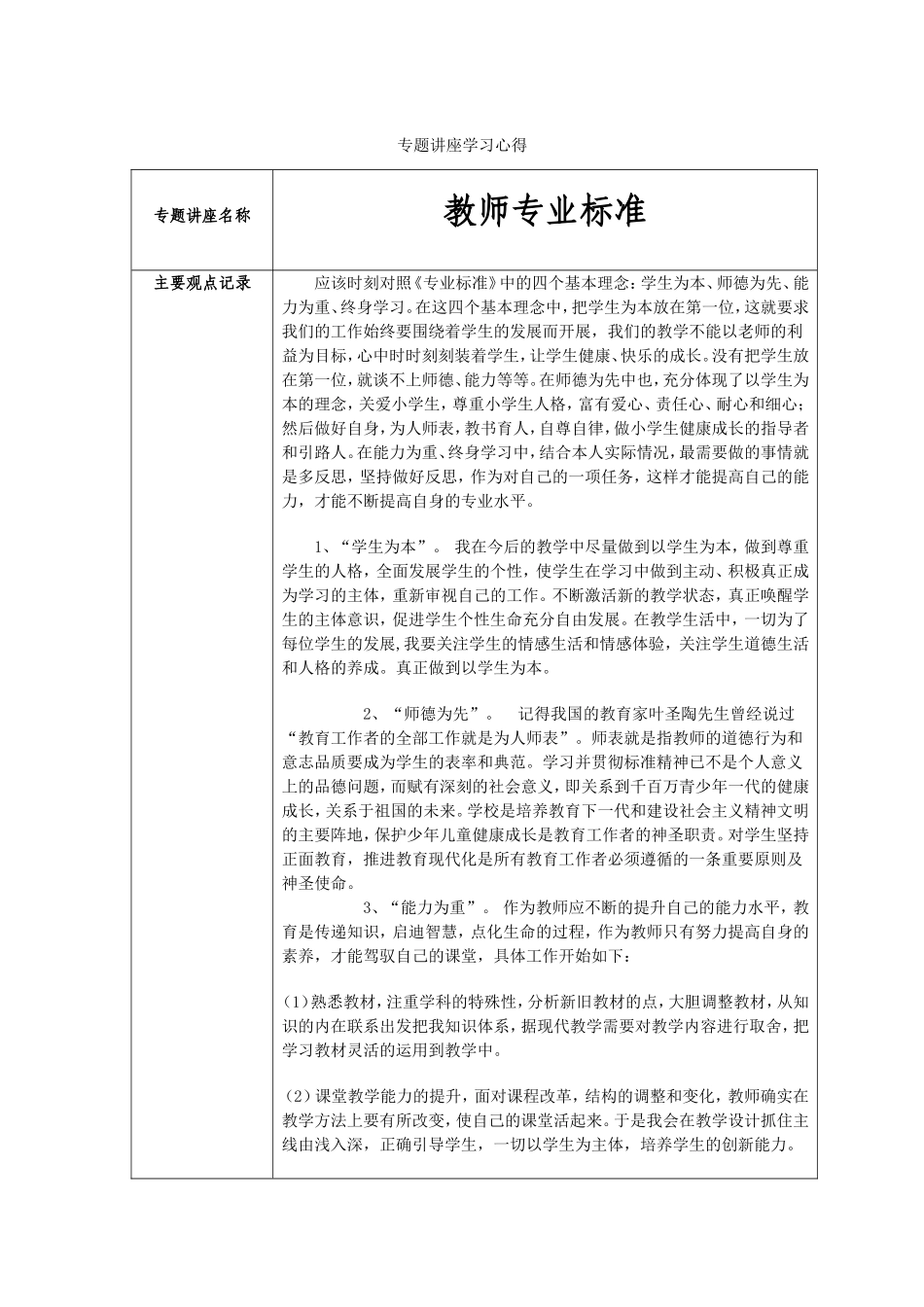 专题讲座学习心得_第1页