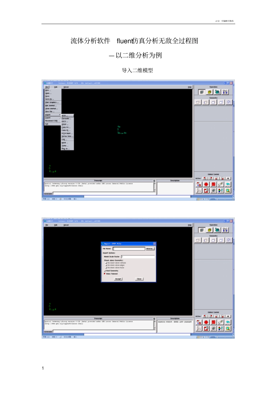 流体分析软件Fluent仿真无敌全过程_第1页