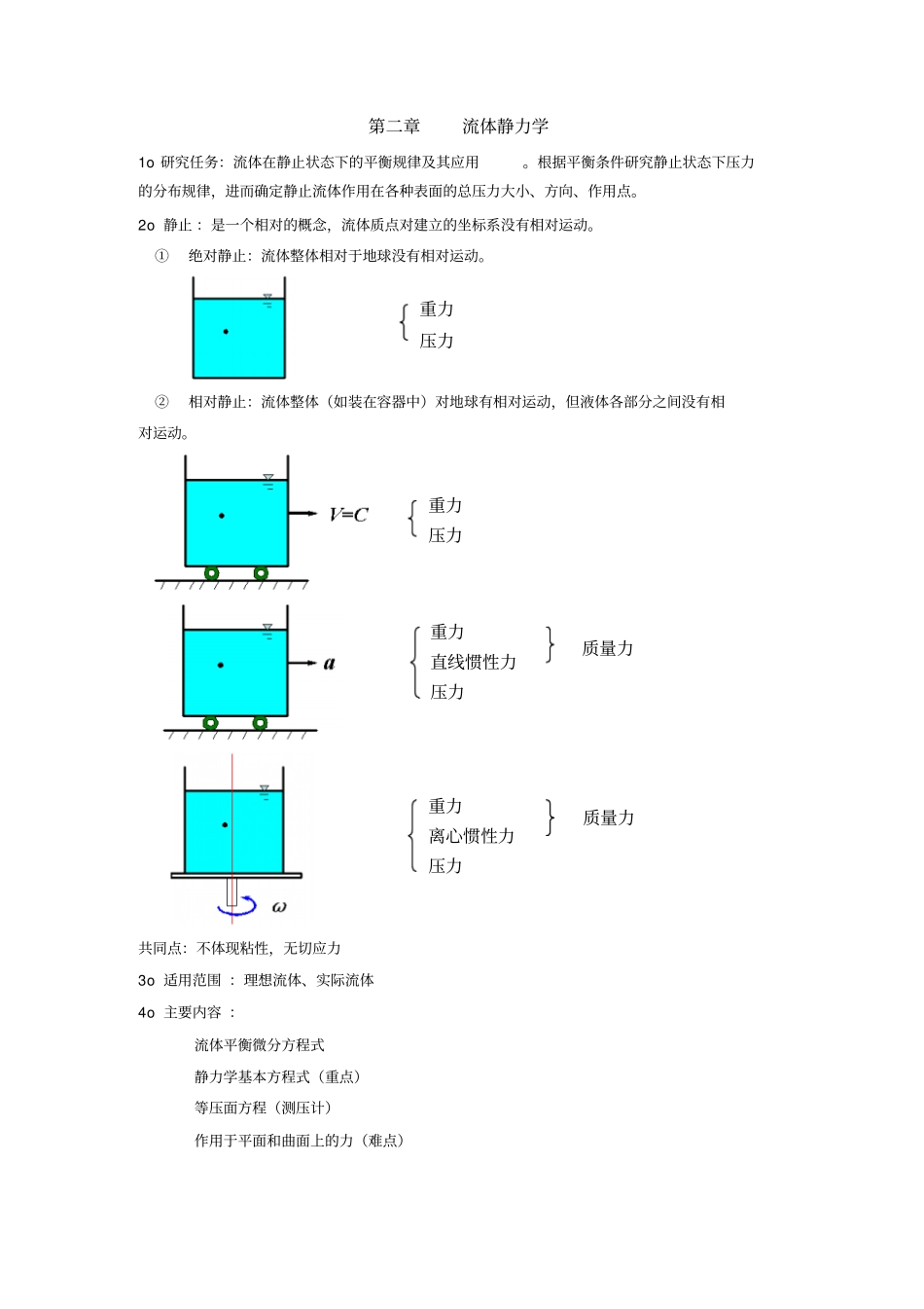 流体力学流体静力学_第1页