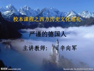 严谨的德国人