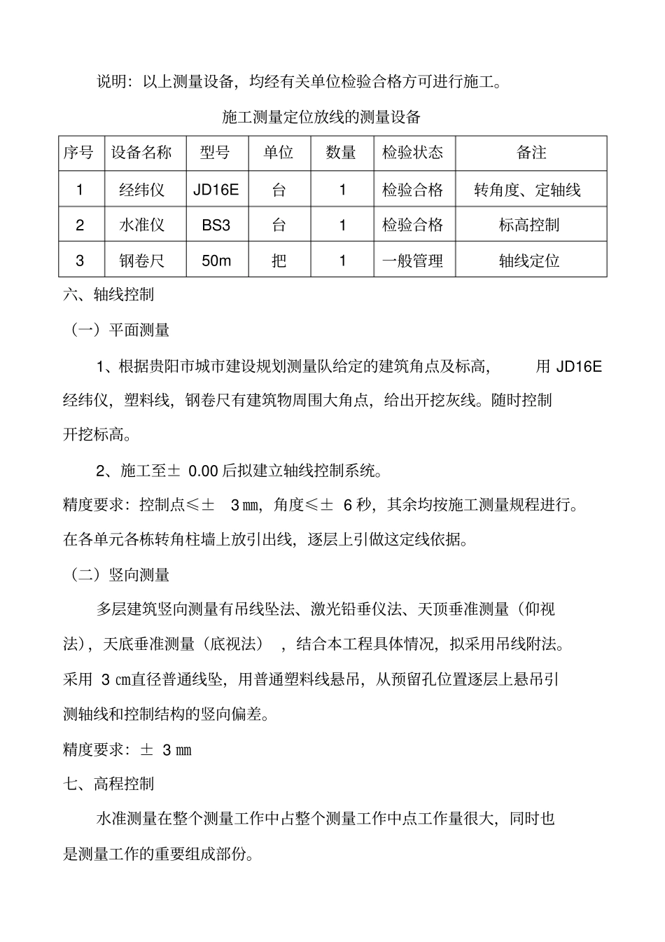 测量定位放线施工方案_第2页