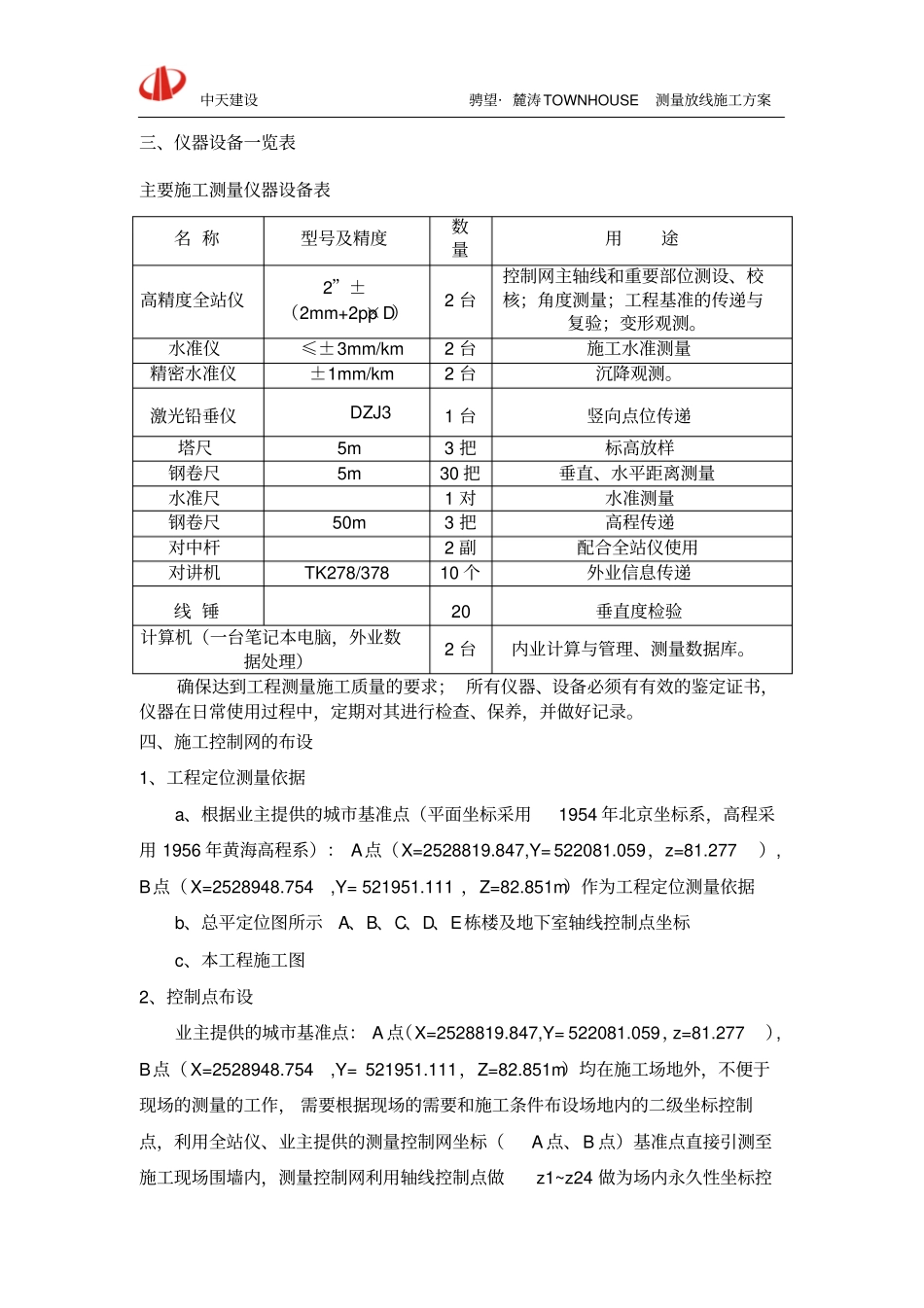 测量放样施工方案1014剖析_第2页