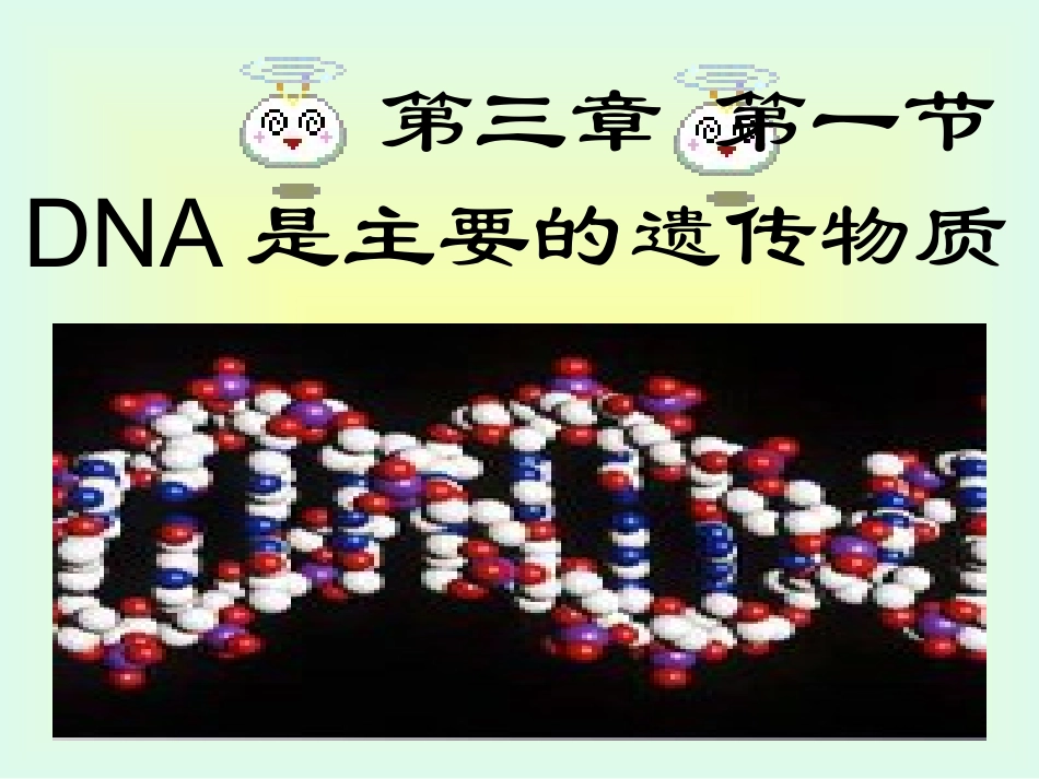 DNA是主要的遗传物质_第1页