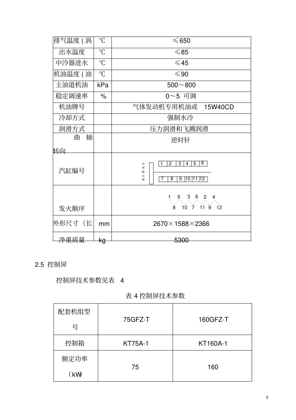 济柴GFZT型kwGFZT型KW天然气发电机组维护操作规程_第3页