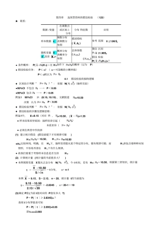 浙大统计——假设检验