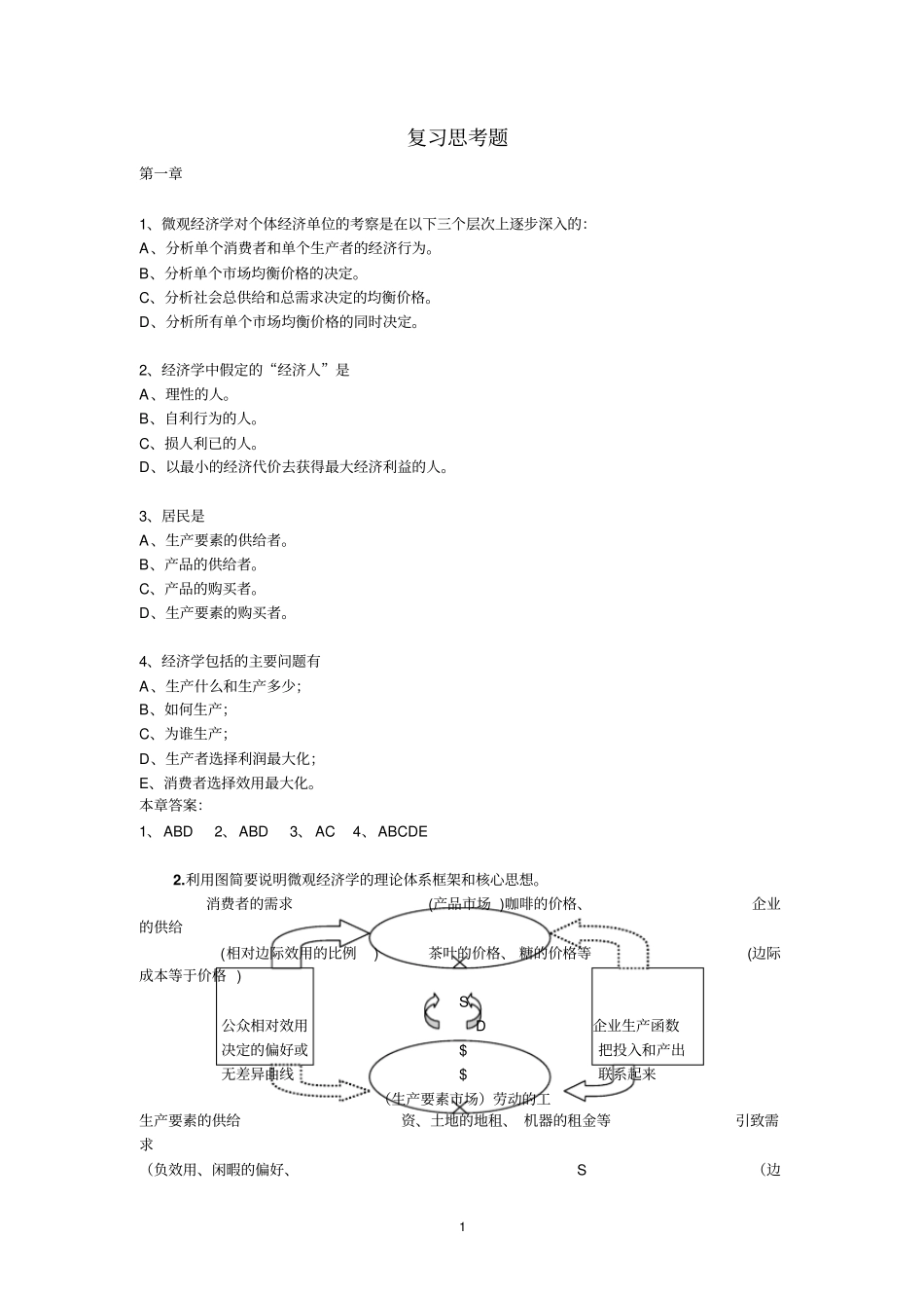 浙师大行知微观复习及答案_第1页