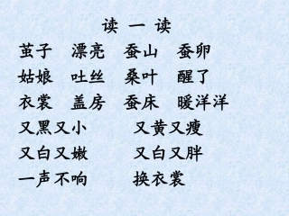 《蚕姑娘》课件
