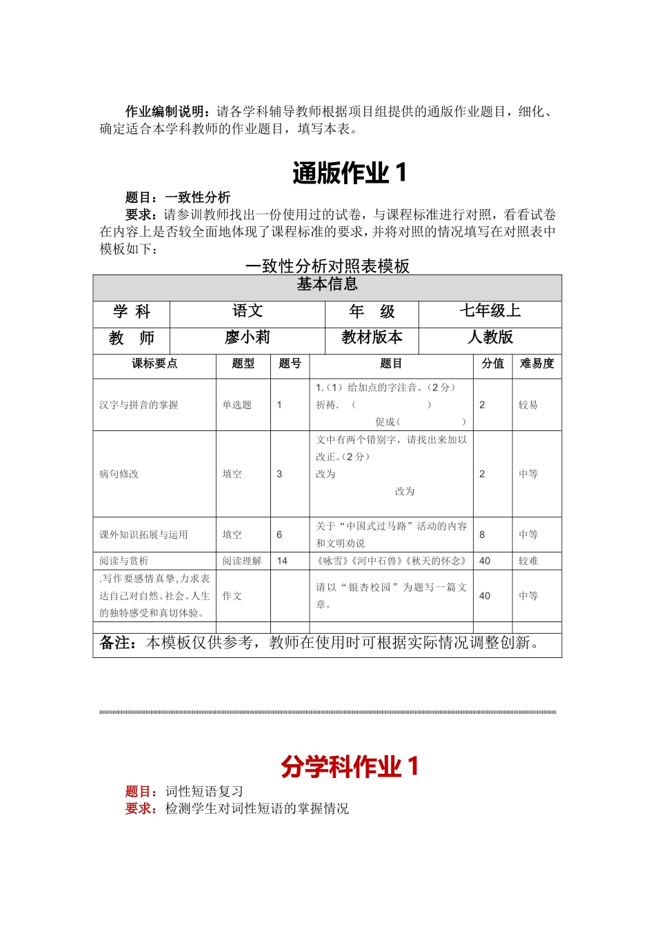 什邡初中语文廖小莉15984904007作业编制表_第3页