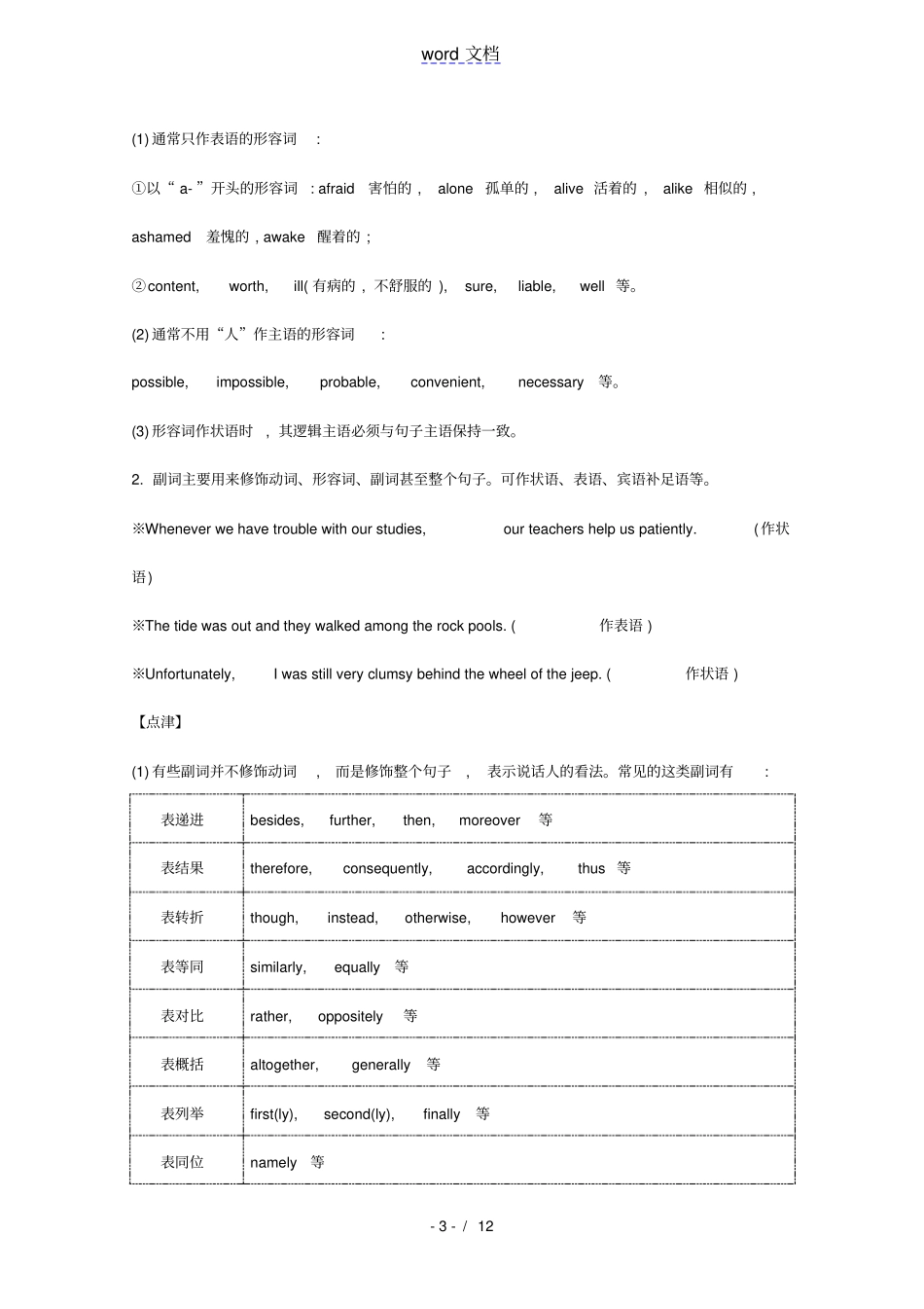 浙江专用2022版高考英语一轮复习模块一第2讲形容词副词和比较等级学案含解析新人教版_第3页