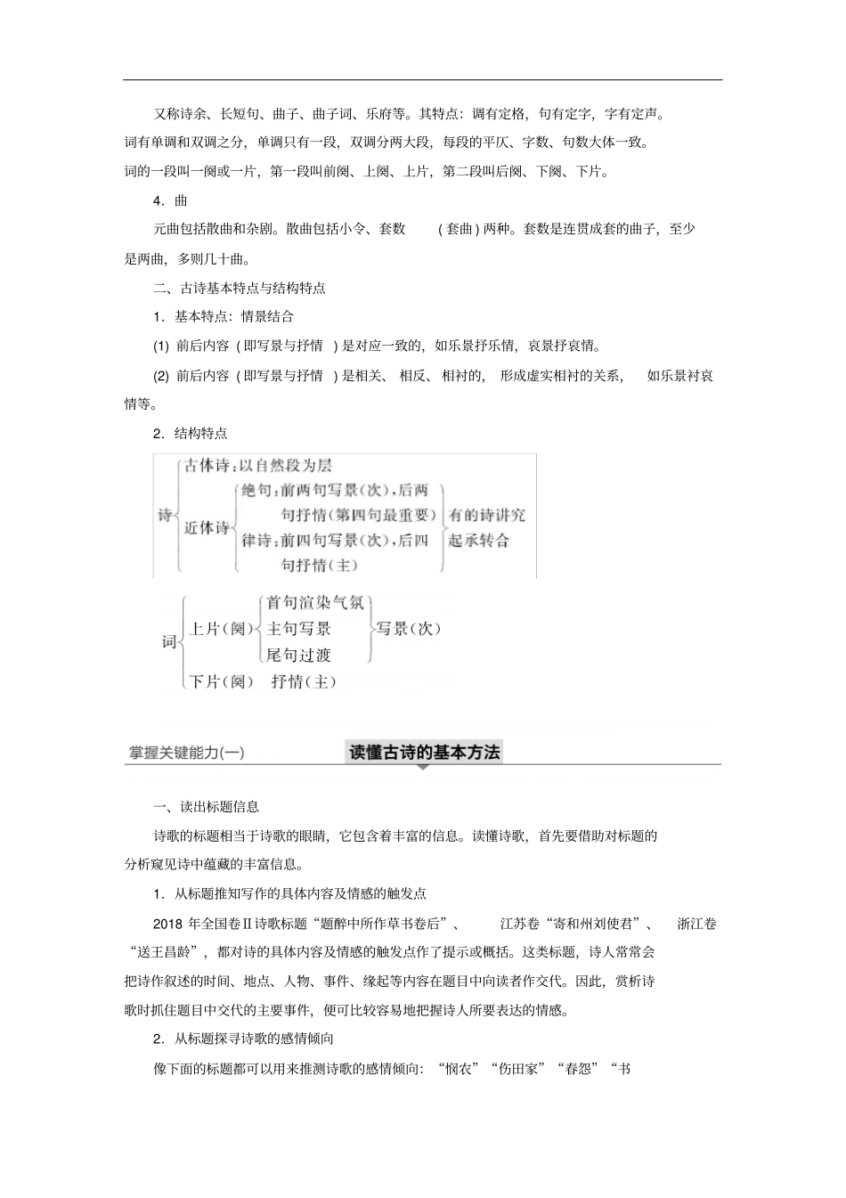 浙江专用高考语文总复习——古诗词鉴赏Ⅰ讲义_第2页