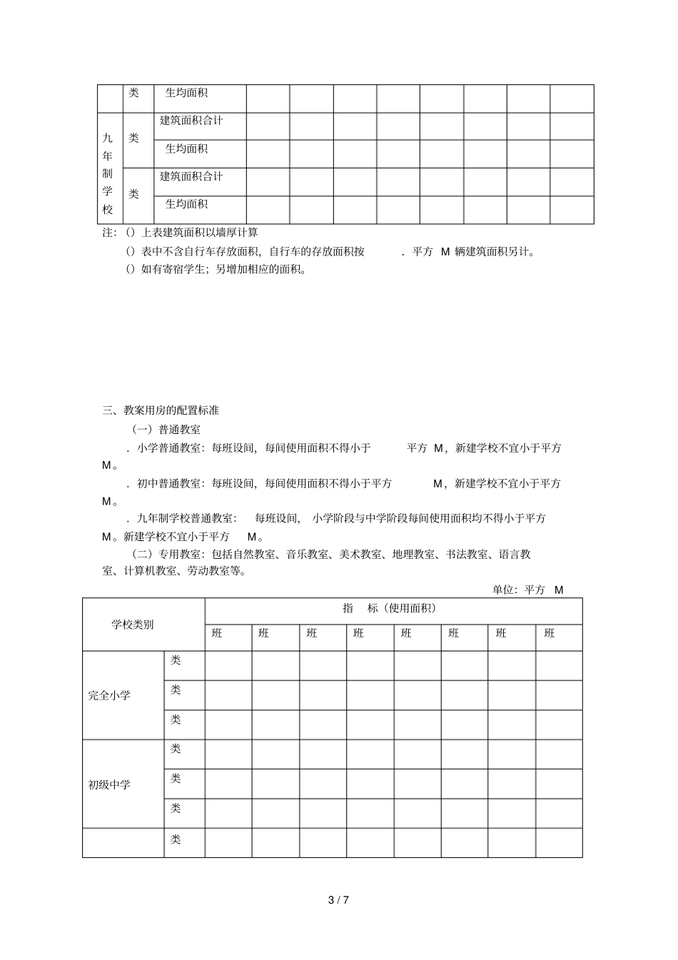 浙江九年制义务教育标准化学校评定标准_第3页
