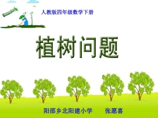 《植树问题》课件张愿喜