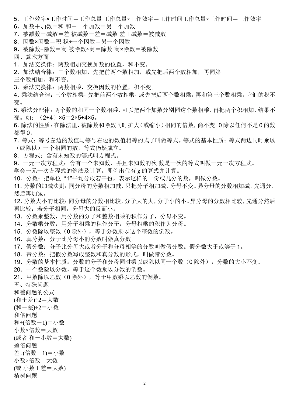 小学数学公式大全(1)_第2页
