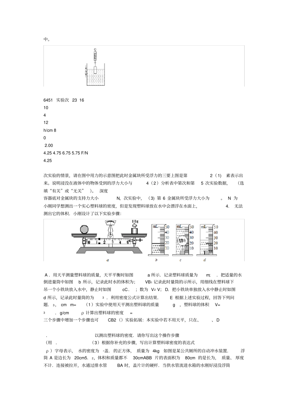 浮力专项训练_第2页