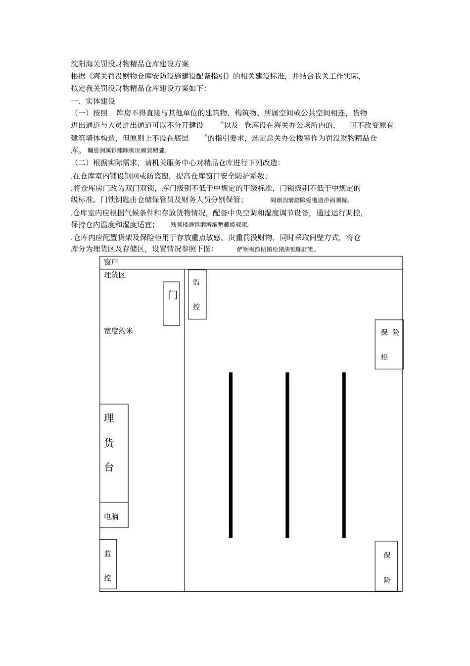 海关罚没财物精品仓库建设方案_第1页