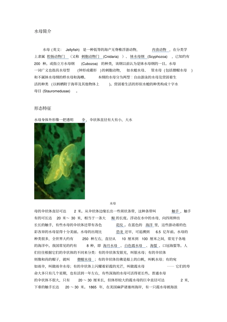 海洋知识-水母介绍_第2页