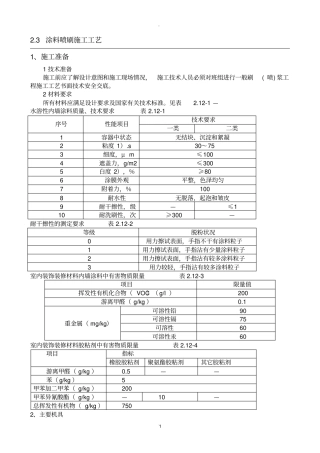 涂料喷刷施工工艺