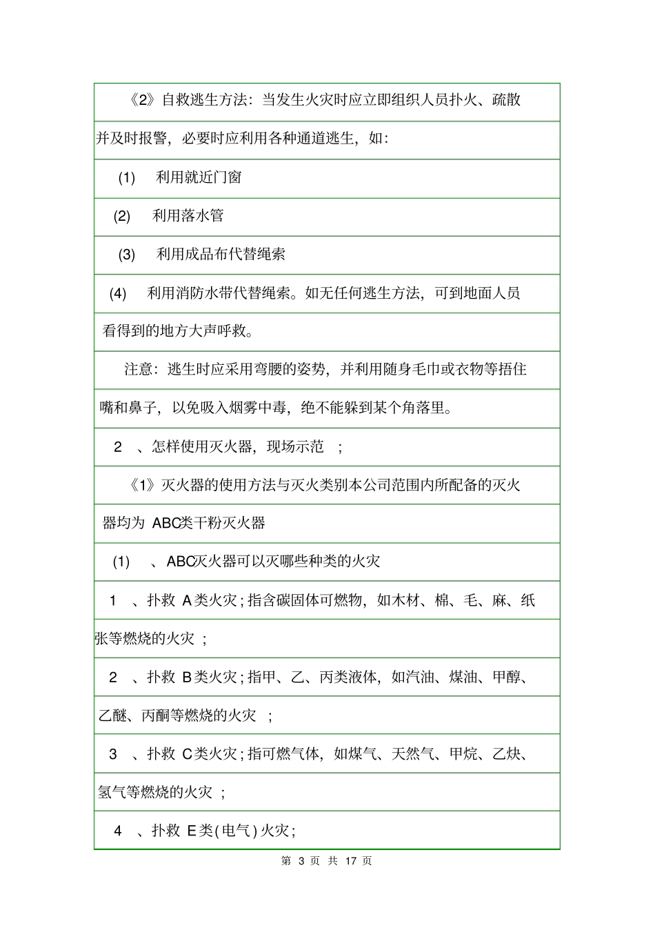 消防安全培训会议纪要会议纪要_第3页